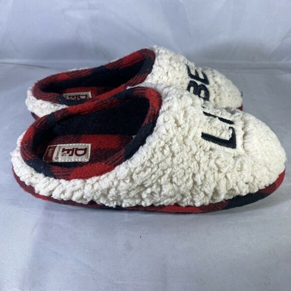 DearFoams Lil Bear Memory Foam Slippers Toddler US 13/ 1Y Red & Black Plaid - Picture 4 of 6